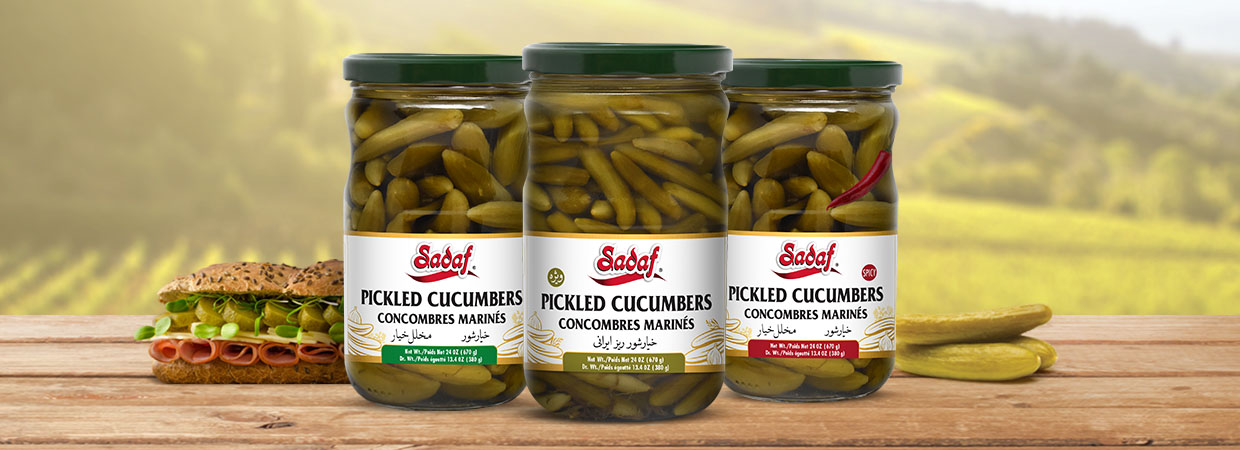 Sadaf Cucumber Pickles Promotion Banner