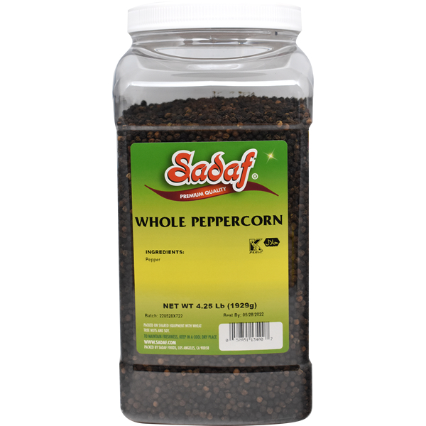 Black Pepper, Whole 4.25 Lbs